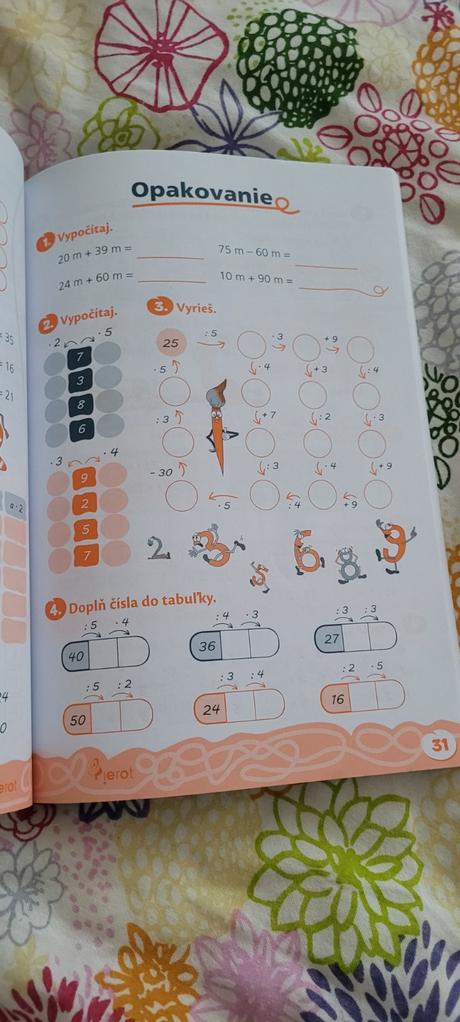 Domáce precvičovanie matematika 3. ročnik,