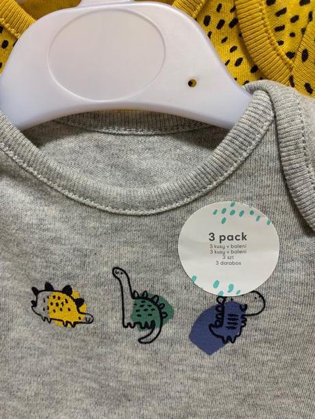 Set 3ks body s krátkym rukávom, f&f,50