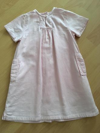 Bledoruzove saty zn.petit bateau, 86