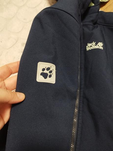 Softshellová bundička teplá, jack wolfskin,116