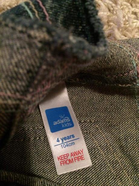 Riflová suknička nenosená, adams,104