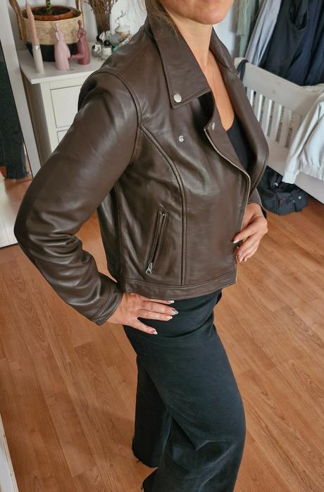 Kožená bunda pieces, l