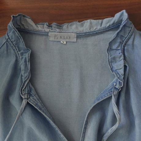 Košelové šaty denim, m