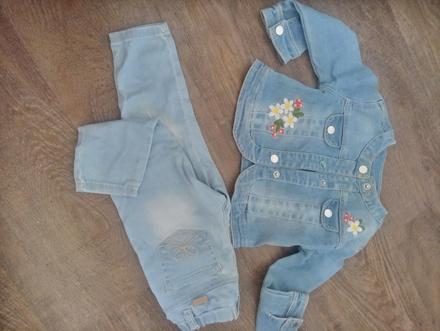 Mayoral dievčenská riflova bunda a rifle, mayoral,86