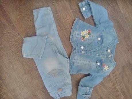 Mayoral dievčenská riflova bunda a rifle, mayoral,86