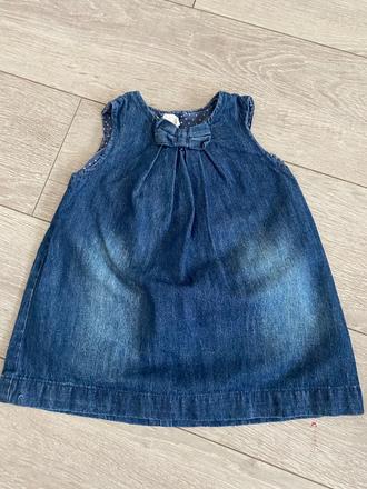 H&m riflove šaty od 6 mesiacov, h&m,74