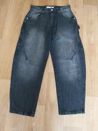 Široké rifle baggy, bershka,xl