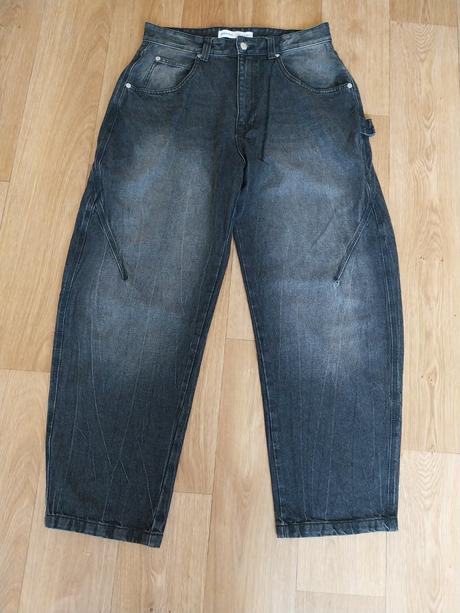 Široké rifle baggy, bershka,xl