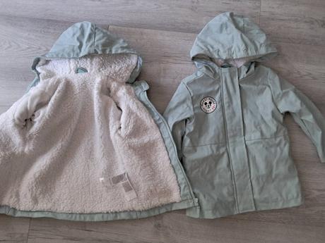 Zateplena pogumovana bunda na daždive prechodné po, 98