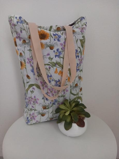 Látková taška kvety,