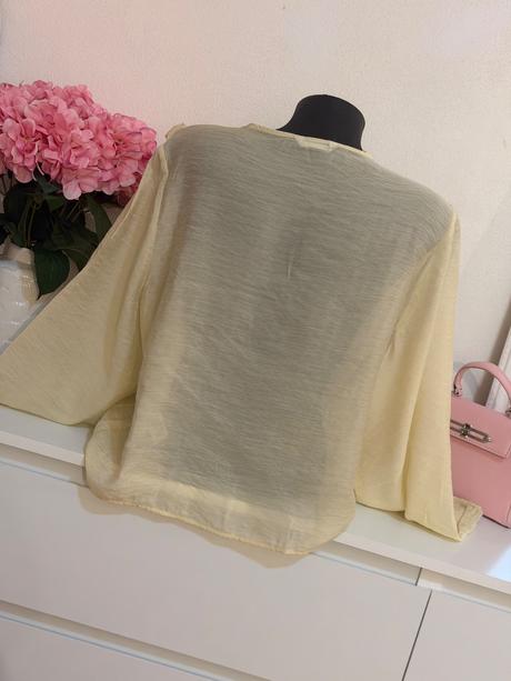 Éterická volánová blúzka zara v champagne odtieni, zara,l