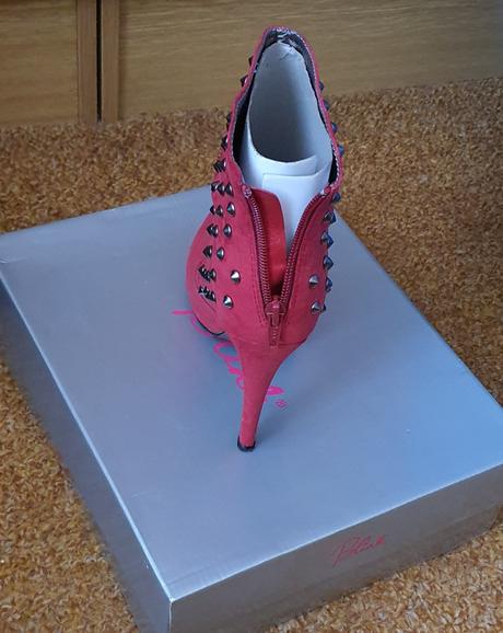 Čižmičky semišové červené, 37