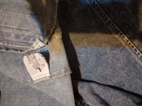 Nová riflova bunda m/l, l