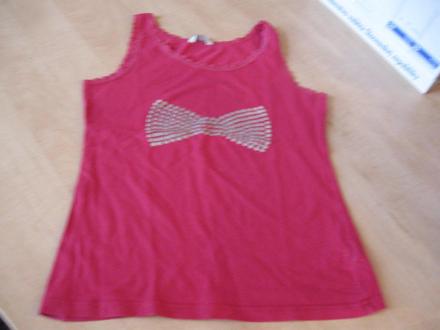 Cyklámenové tielko s mašľou, 152/158, 152