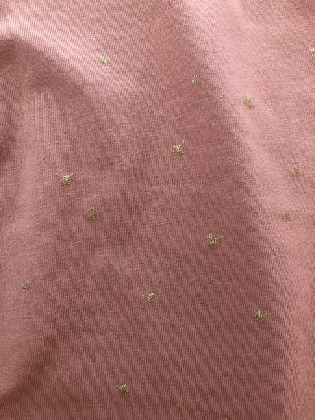 Dark rose tričko so zlatými aplikáciami, pompdelux,104