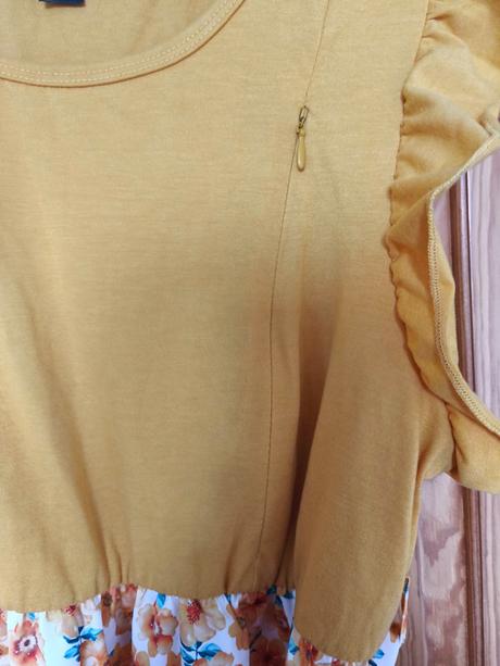 Žlté šaty na dojčenie, veľ. l(40), 40