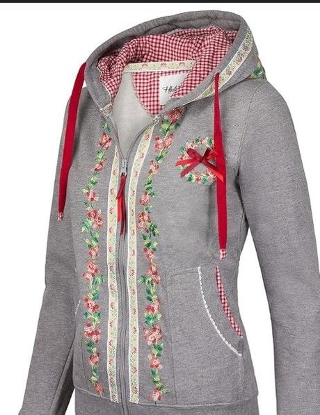 Sivá vyšívaná mikina heily s veľ. s, s