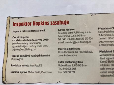 Inspektor hopkins zasahuje detektivní komiksy, 