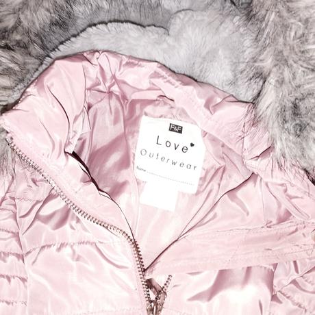Zimná ružová bunda f&f 128, f&f,128