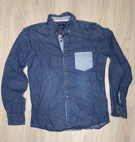 Riflova košeľa, pull&bear,l