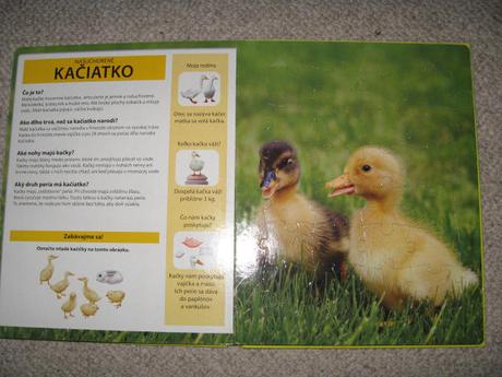 Kniha s puzzle mláďatká,