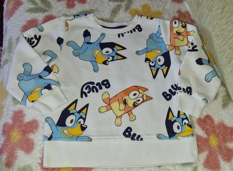 Vianočné mikiny cez hlavu, 1 bluey, h&m,98