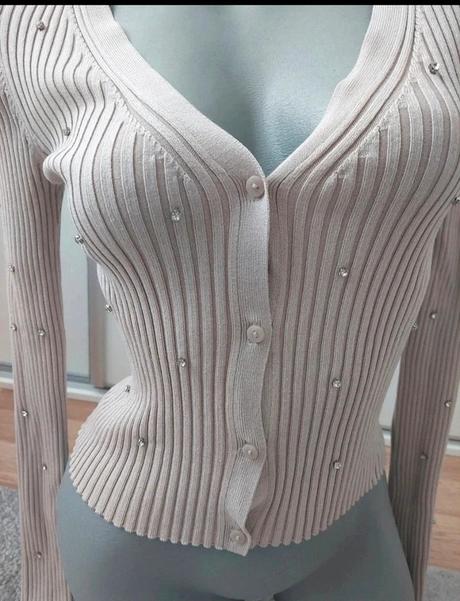 Svetrík so zirkónmi h&m, h&m,xs