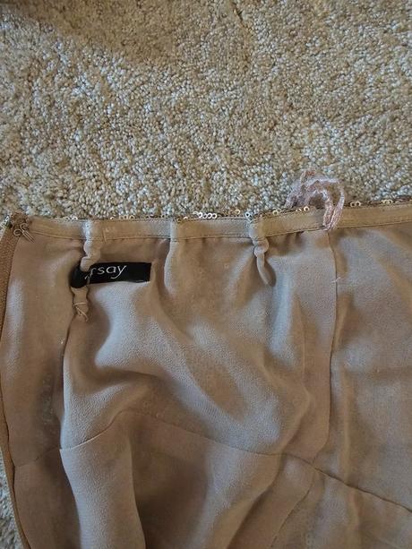 Zlatomedené šaty orsay s/m, orsay,s