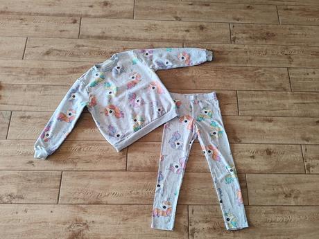 Legíny a mikina s jednorožcami h&m, h&m,140