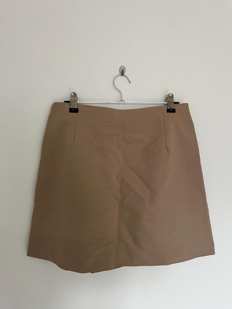 Hnedá krémová formálna kancelárska sukňa, mohito,s