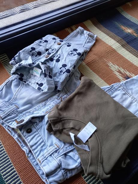 Zara riflicky plus košela & body, zara,74