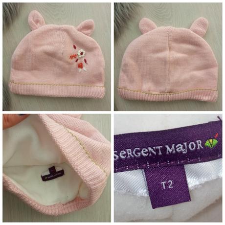 Dievčenská ružová zimná čiapka, sergent major,98