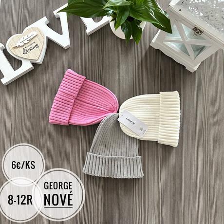 Rebrované čiapky, george,98 - 146