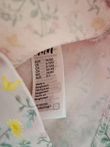 Kvietkovaná čiapočka, h&m,74