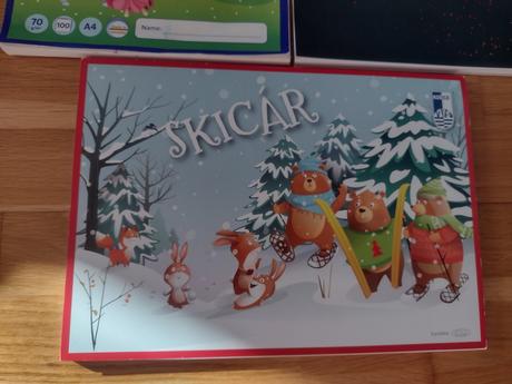 3 x skicár / zošit, 