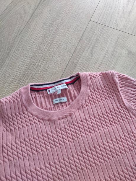Staroruzovy svetrík tommy hilfiger, veľ. s, tommy hilfiger,s