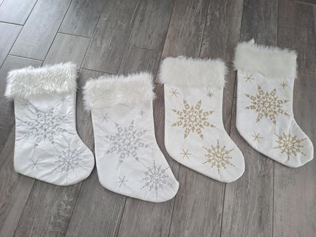 Mikulášske papuče/ponožky,  vianočné, 