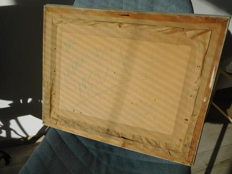 Kočovníci-olej na plátne 1952, 38 x 48 cm 2 kusy, 