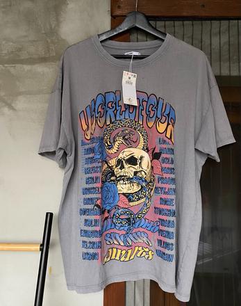 Bavlnené dámske oversized tričko, m