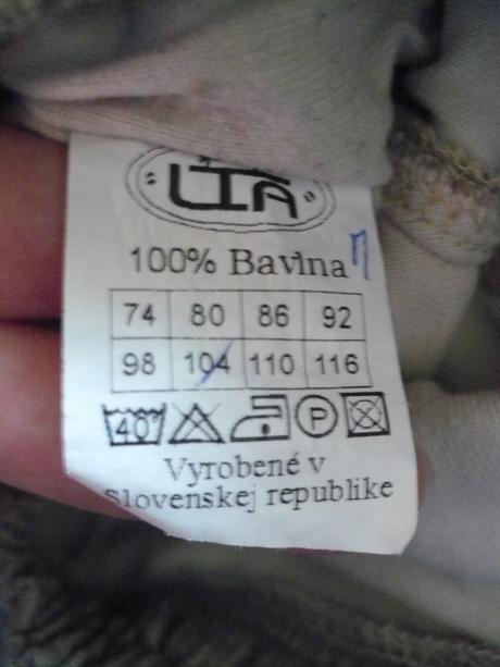 Zateplené podšité menžestráky, 98