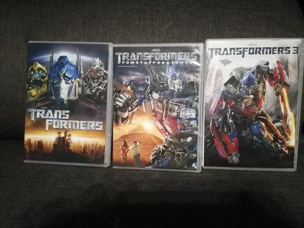 3 dvd filmy transformers transformery, 