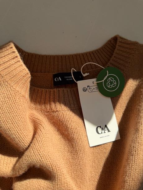 Luxusný sveter premium kašmír, vlna, c&a,xl