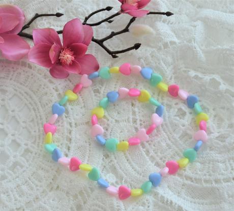 Srdiečková sada-náramok+ náhrdelník, 