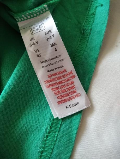Zelené tričko, f&f,104