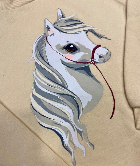 Mikina s koňom, h&m,134