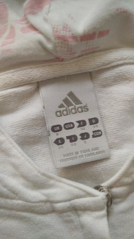 Biela mikina, adidas,176
