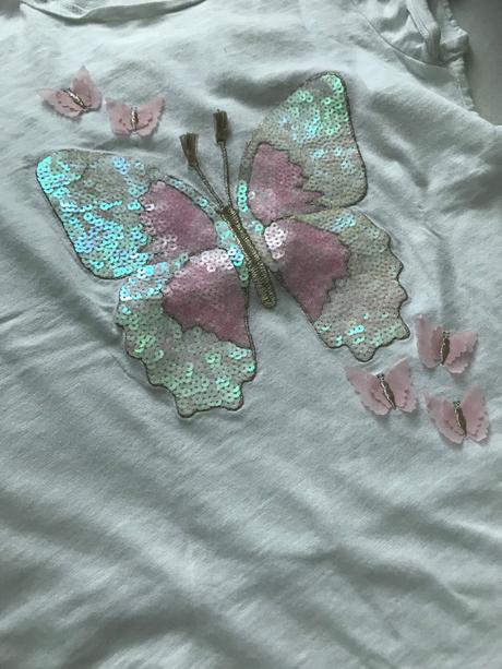 Tričko motýlik 8-10 rokov, h&m,134