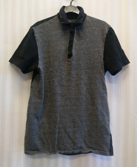 Čierne tričko s bielym vzorom, river island, xxs, river island,xs