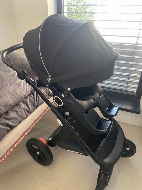 Stokke trailz terrain all black 2 kombinacia, stokke,stokke trailz terrain