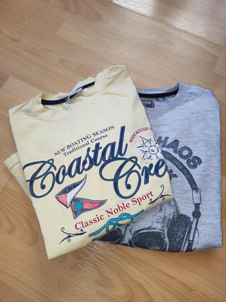 2ks tričká s dlhým rukávom, 128